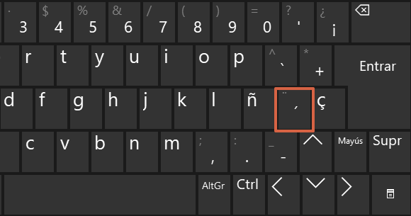 ¿Cómo hacer las letras en el teclado?