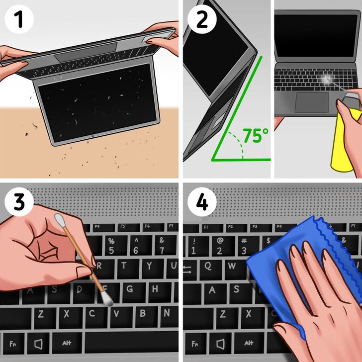 ¿Cómo limpiar la pantalla táctil de un portátil?