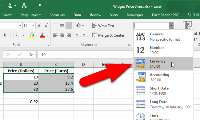 ¿Cómo se pone el símbolo del euro en Excel?