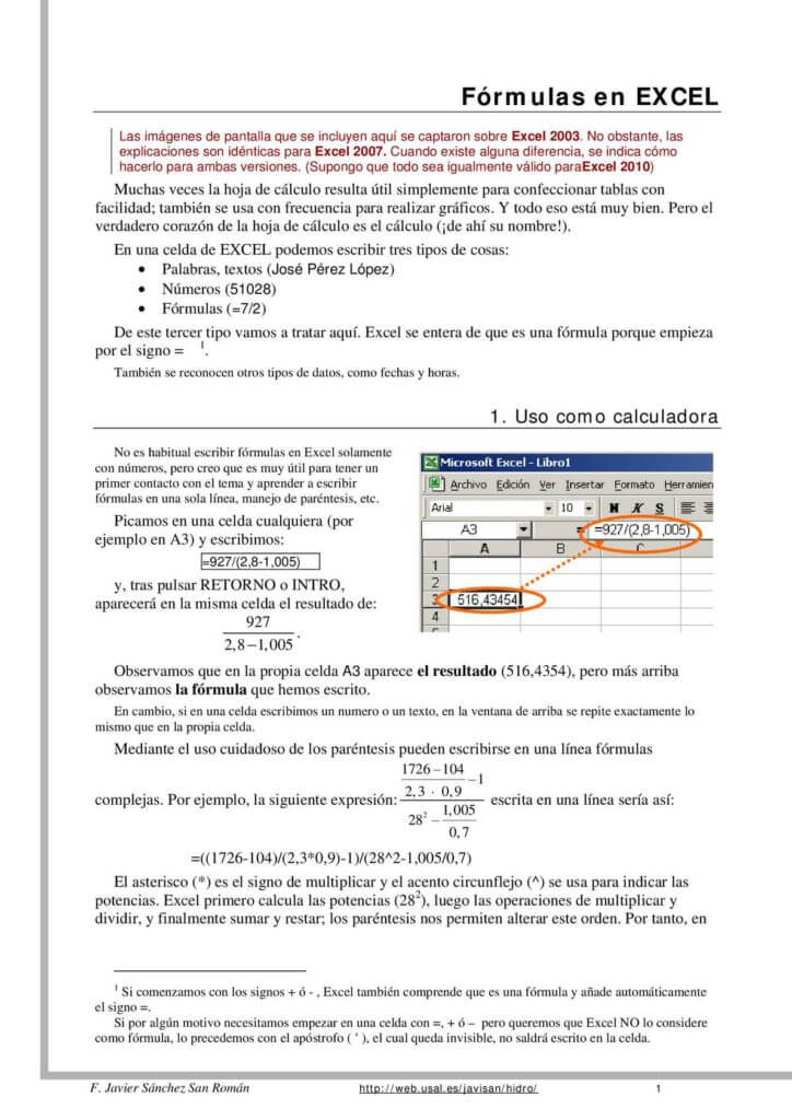 ¿Cuál es el signo de entre en Excel?