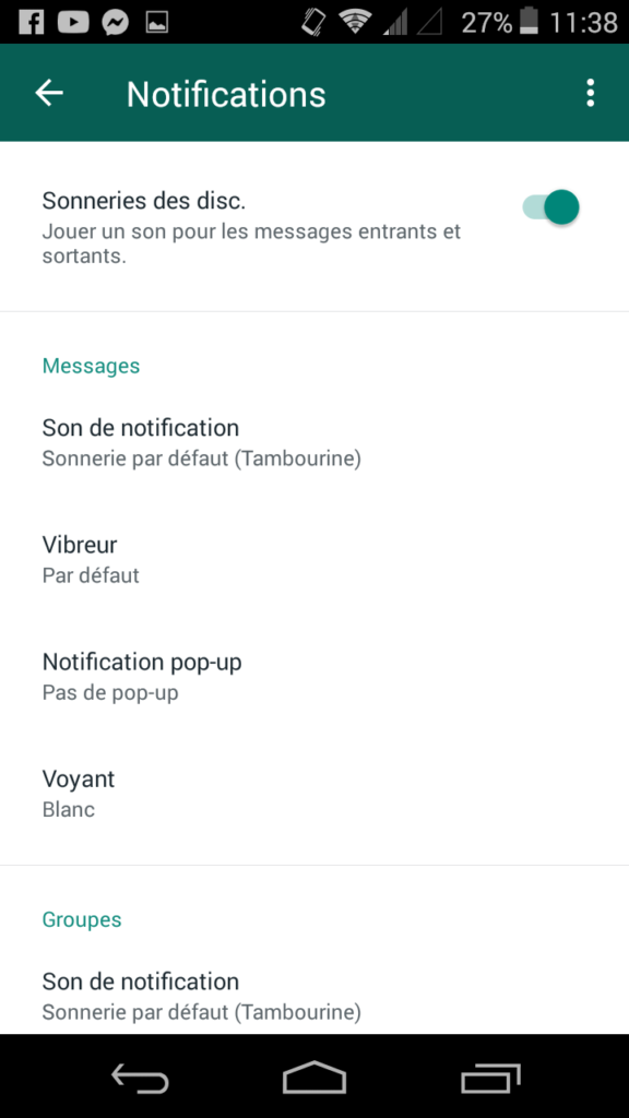 ¿Qué son las notificaciones emergentes en WhatsApp?