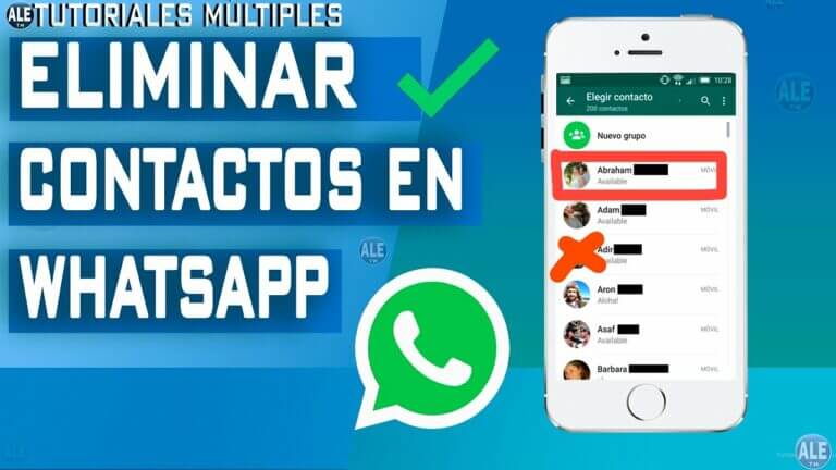 Como eliminar un contacto de whatsapp