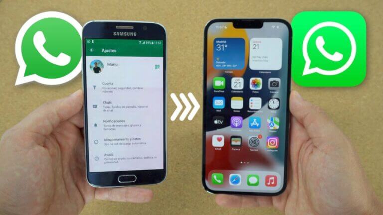 Pasar whatsapp de android a iphone