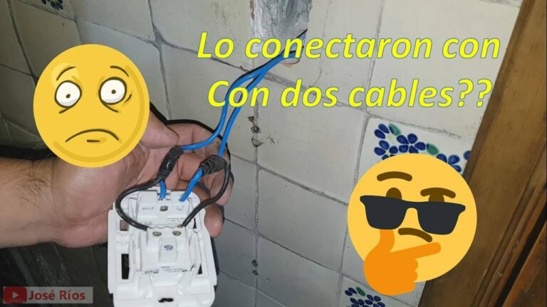 Como conectar un interruptor con dos cables
