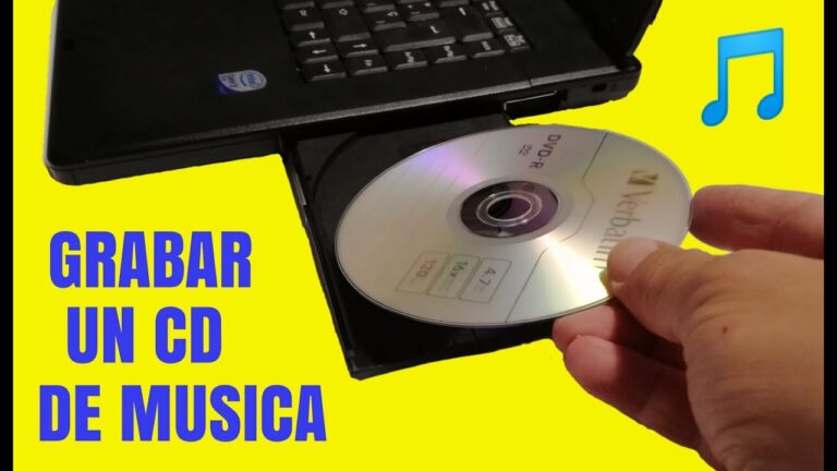 Como grabar un cd de musica en un portatil